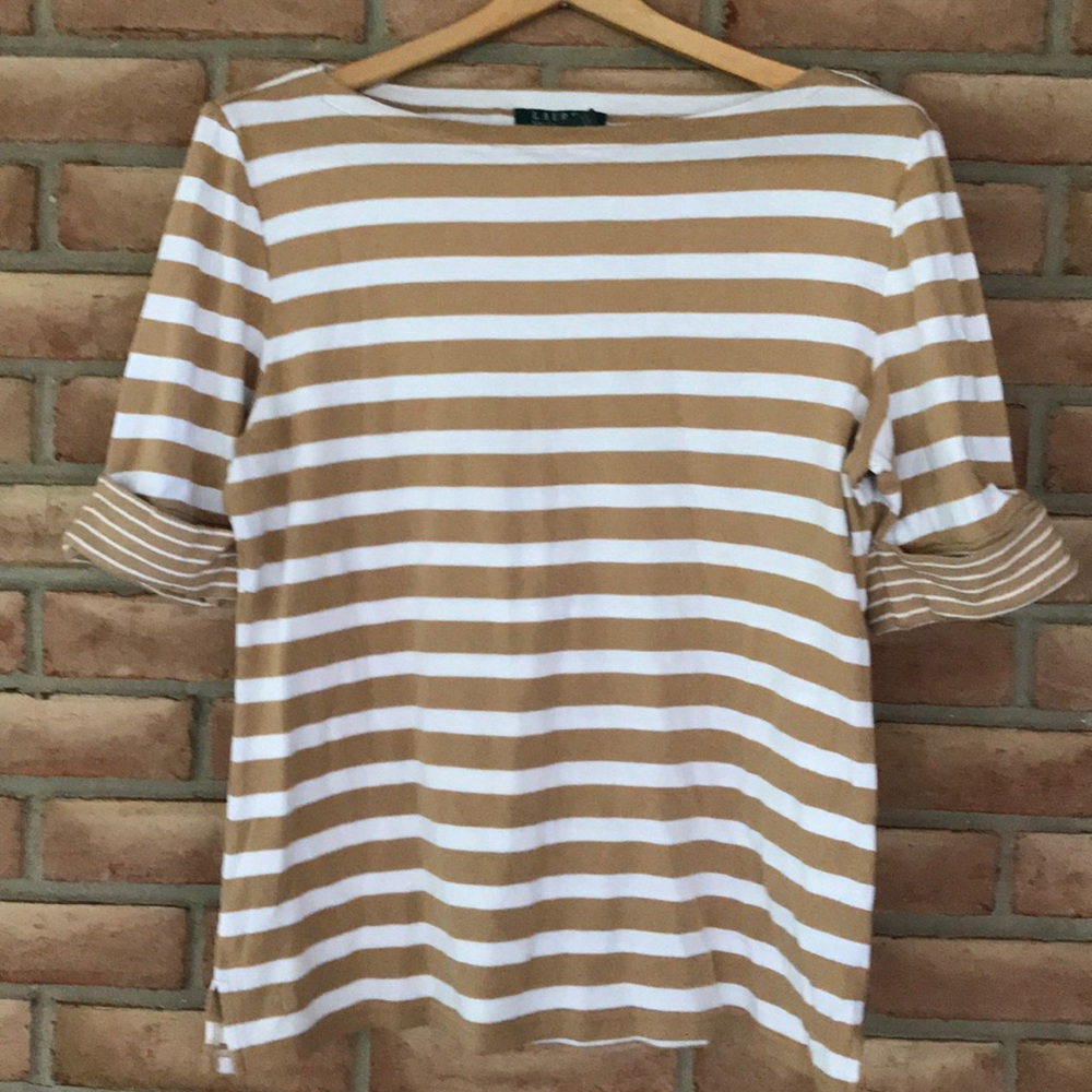 Ralph Lauren size XL striped, short sleeved top